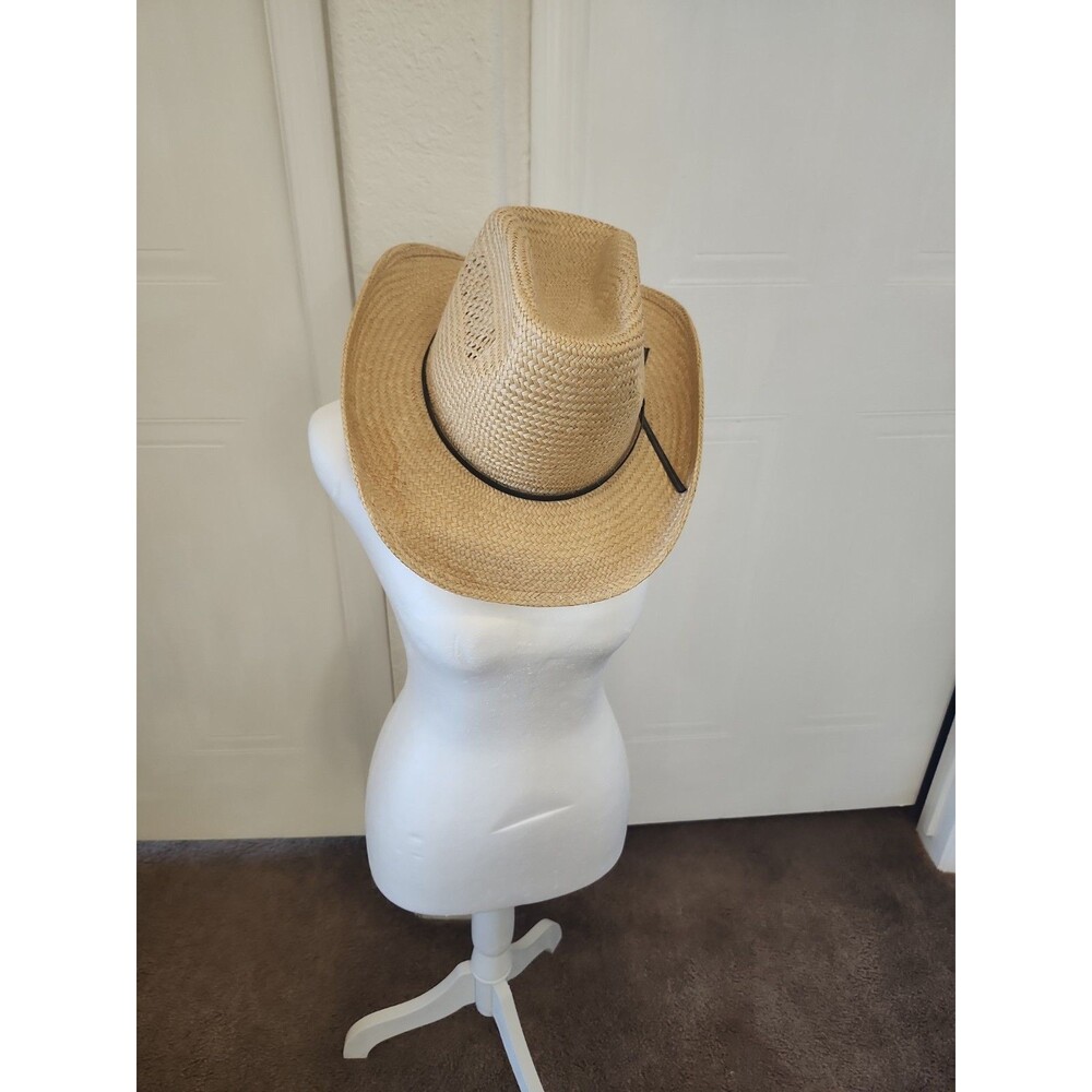 101 Ranch Hat Straw Cowboy Hat Tall Crown NWOT, Never Worn Size 7-3/8